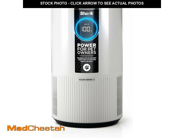 Lot 74-12692654 - *SCUFFED* Shark True Console 500 sq. ft. HEPA Filter Air Purifier and Cleaner in Whites with Nanosea...