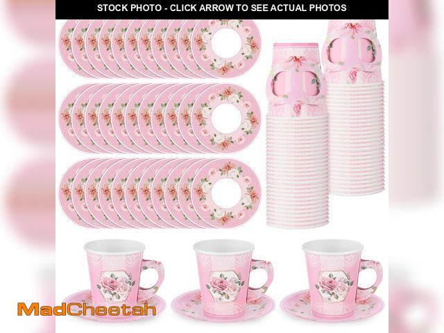 MadCheetah.com - Lot 74-12980354 - Zopeal 100 Pcs Disposable Tea Party ...