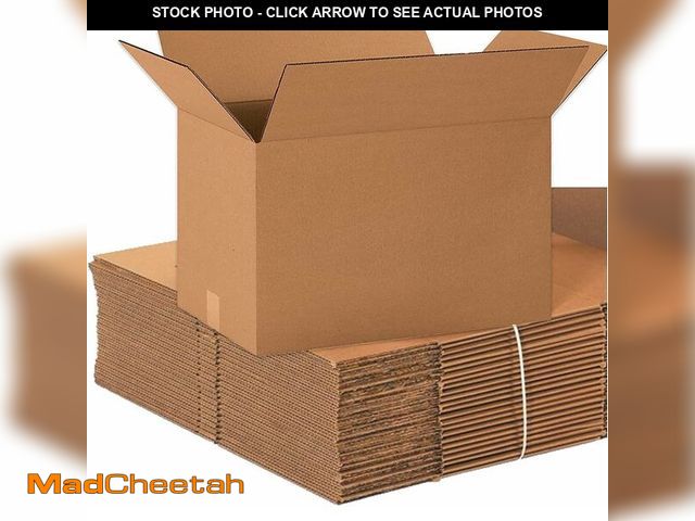 Lot 74-14305437 - BOX USA Shipping Boxes Long 20L x 12W x 12H 20-Pack - Corrugated Cardboard Box for Moving, Mailing, ...