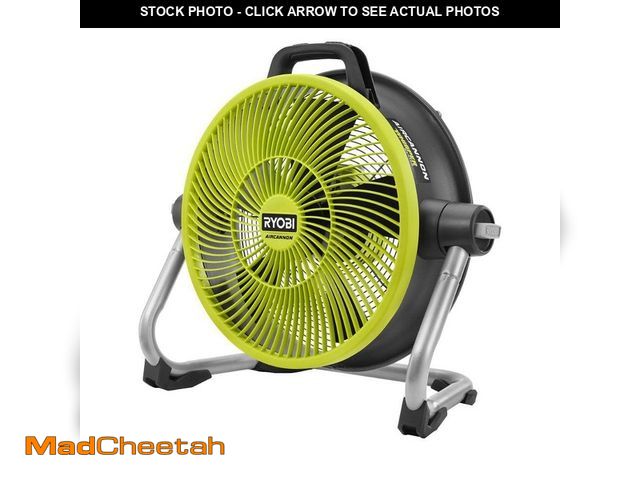 Lot 74-12659648 - RYOBI ONE+ 18V Cordless Hybrid WHISPER SERIES 14 in. Air Cannon Fan (Tool Only) - UNUSED