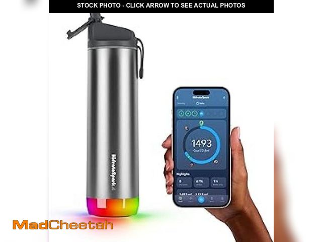 Lot 74-12125714 - Hidrate Spark PRO Smart Water Bottle Ã¢â¬â Insulated Stainless Steel Ã¢â¬â Tracks Water Intake...