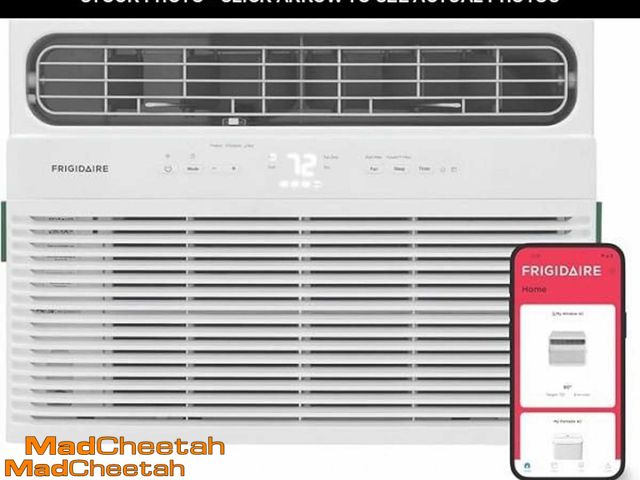 Lot 74-11791611 - Frigidaire 12,000 BTU Smart Window Air Conditioner with Wi-Fi, Cools Up to 550 Sq. Ft., Remote Contr...
