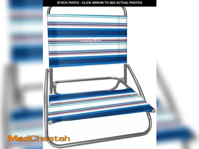 Lot 74-12096006 - Caribbean Joe Folding Beach Chair, 1 Position Lightweight and Portable Foldable Outdoor Camping Chai...