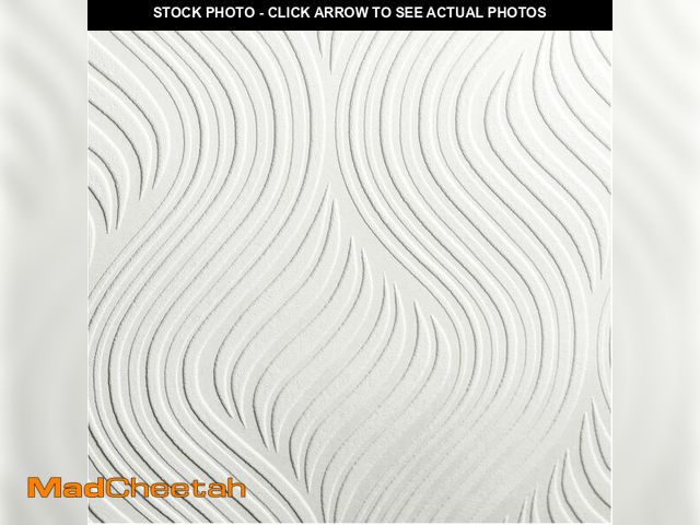 Lot 74-12760172 - Graham &amp; Brown Paintable Pure Geometric Wallpaper, White - UNUSED