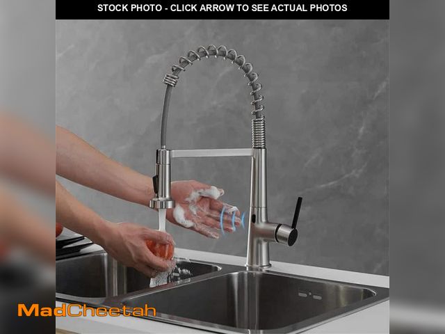 Lot 74-12365124 - FLG Touchless Kitchen Sink Faucet With Pull Down Sprayer Commercial Single Handle Sensor Automatic B...