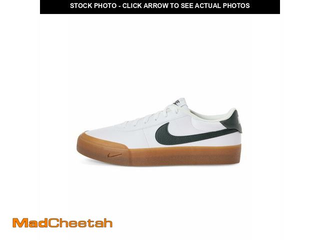 Lot 74-14211846 - Nike Men's Court Shot Shoes, White/Sequoia-Gum Medium Brown, 9.5 - USED