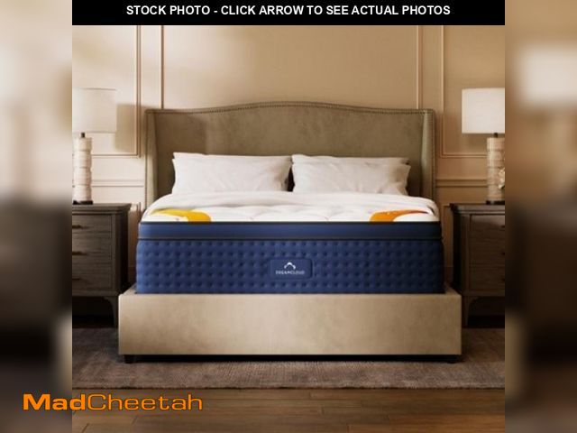 Lot 74-12163884 - DreamCloud - 14in Premier Rest Hybrid Mattress - King Size - White - UNUSED