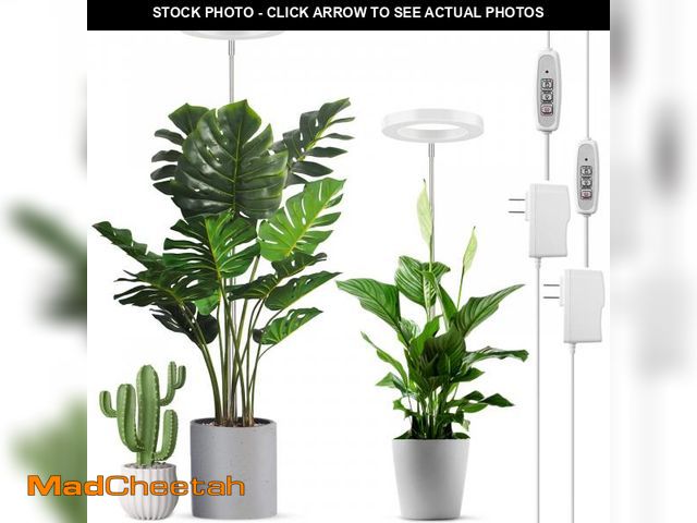 Lot 74-11552996 - LORDEM Full Spectrum LED Grow Lights, Brightness Adjustable Plant Lamps with Auto On/Off Timer, Heig...
