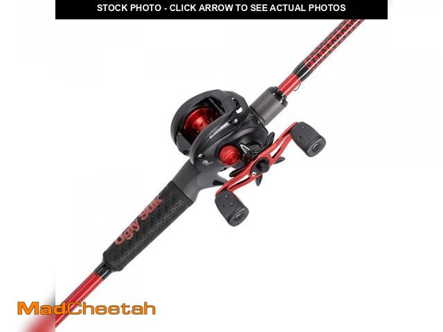 Lot 74-12256359 - Ugly Stik 7Ã¢â¬ Carbon Baitcast Fishing Rod and Reel Casting Combo, Graphite with Graphite Tip Desi...