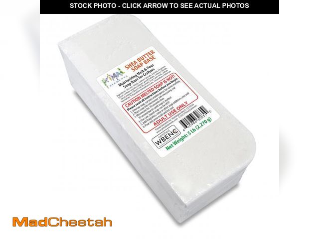 Lot 74-11555490 - Primal Elements Shea Butter - Moisturizing Melt and Pour Glycerin Soap Base for Crafting and Soap Ma...