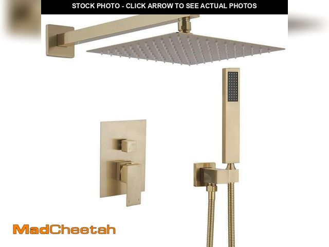 Lot 74-14241815 - HOMEMYSTIQUE Single Handle 2-Spray Shower Faucet 2.5 GPM with 180ÃÂ° Swivel, Adjustable Flow Rate i...