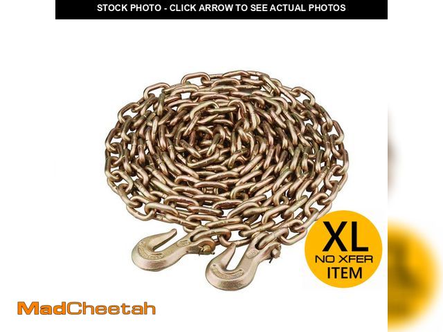 Lot 74-14320523 - BRIDGELAND 20 ft. Grade 70 Steel Transport Chain with Grab Hooks - UNUSED