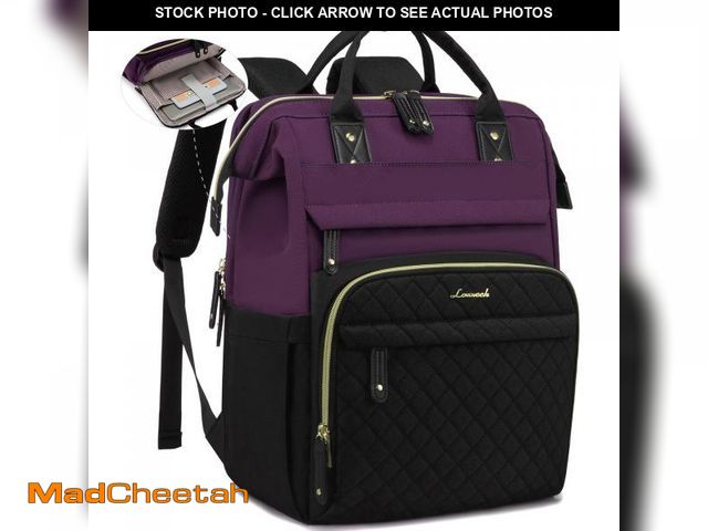 Lot 74-11553051 - LOVEVOOK Laptop Backpack for Women, 15.6'' Waterproof Nurse Bag Teacher Work Backpack Purse for Wome...
