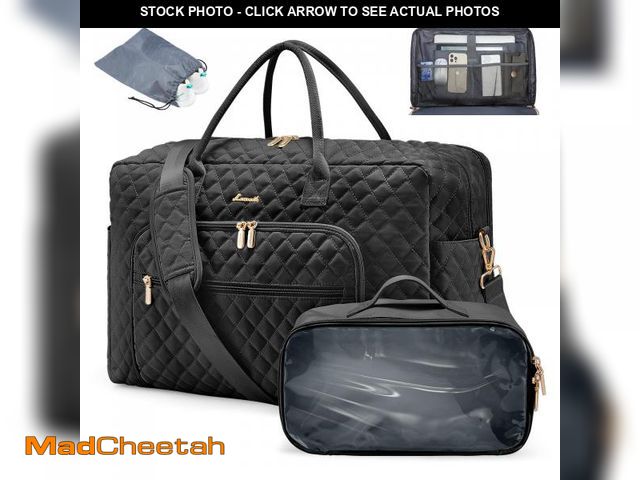 Lot 74-11553052 - LOVEVOOK Travel Duffle Bag, Weekender Bag for Women with Professional Laptop Compartment Carry on Ov...