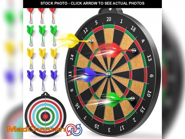 Lot 74-12117757 - Magnetic Dart Board for Kids - 12pcs Magnetic Darts, Indoor/Outdoor Kids Games and Party Games, Chri...