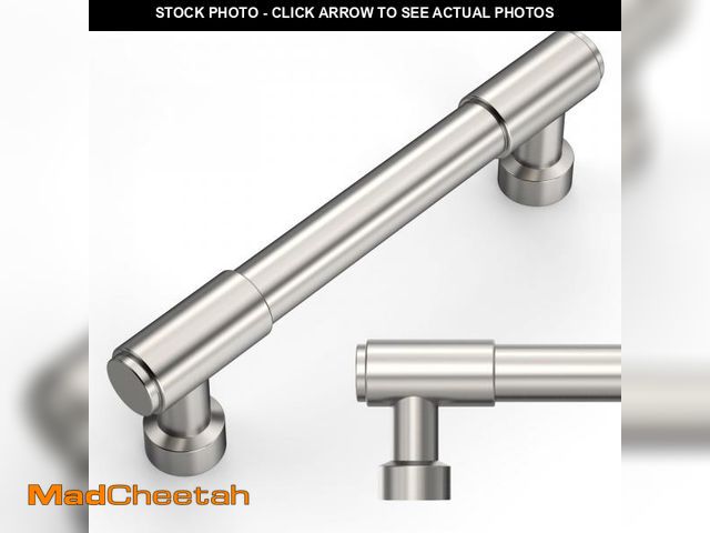 Lot 74-12212880 - Amerdeco 10 Pack Brushed Satin Nickel Cabinet Pulls 3.75 Inch(96mm) Hole Center Drawer Pulls Cabinet...