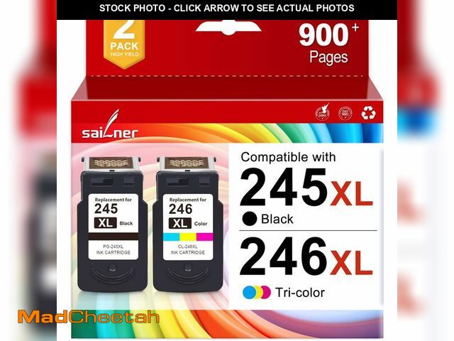 Lot 74-13628846 - PG-245 XL/CL-246 XL Ink 245 246 Replacement for Canon 245XL 246XL Combo Pack 245XL Ink Cartridges Co...