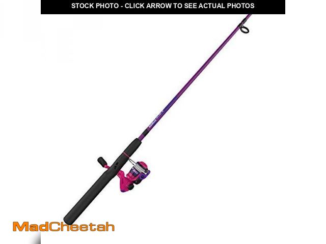 Lot 74-12154435 - Zebco Splash Jr. Spinning Reel and Fishing Rod Combo  4-Foot Fishing Pole  Pink - UNUSED