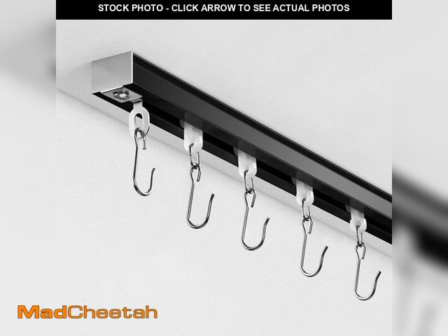 Lot 74-14265617 - Ceiling Curtain Track, Curtain Track for Curtains, Drapes, and Room Dividers, Ceiling Mounted Rail S...