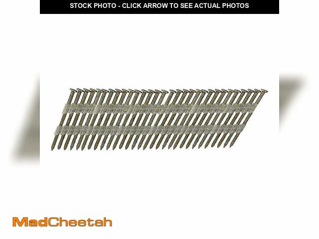 Lot 74-12861863 - Hyper Tough 21-Degree 0.120 in. x 3 in. Plastic Collated Framing Nails, Bright Finish Smooth Shank, ...