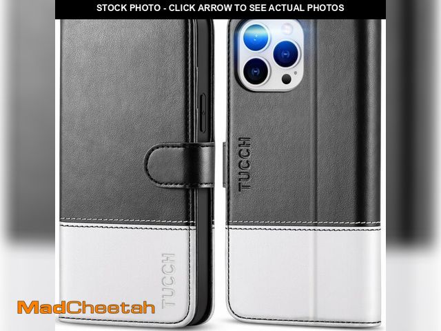 Lot 74-14340714 - TUCCH Wallet Case for iPhone 13 Pro Max, PU Leather RFID Blocking Credit Card Slot Magnetic Stand Fl...