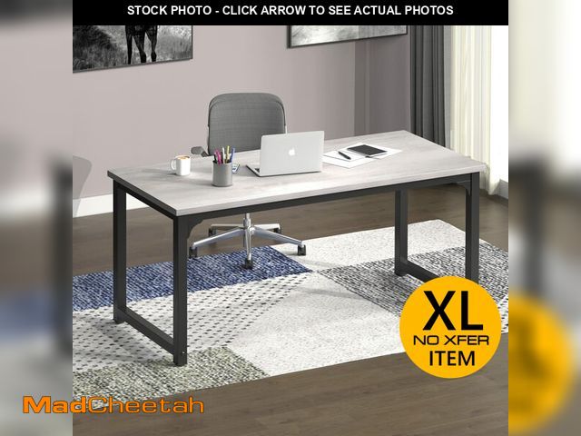 Lot 74-12784465 - NSdirect 63" Large Computer Desk,Modern Simple Style PC Table Office Desk Wide Workstation for Study...