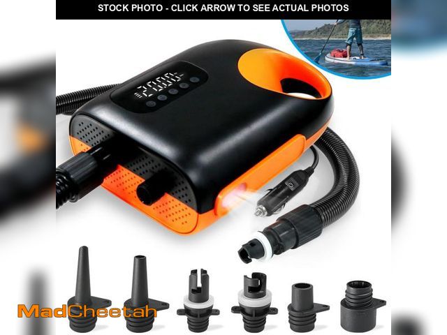 Lot 74-12217310 - Karltion 20PSI Paddle Board Pump-Portable Electric SUP Air Pump, Dual Stage Inflation &amp; Deflatio...