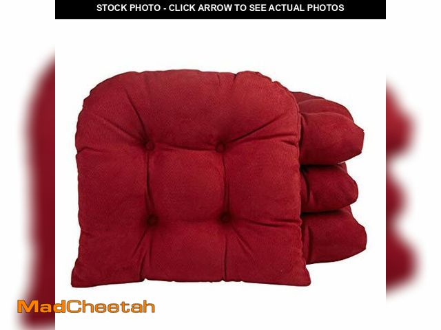 Lot 74-12544186 - Klear Vu Gripper Overstuffed Universal Non-Slip Dining Chair Cushions for Kitchen Decor or Office Us...