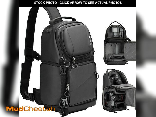 Lot 74-14153571 - TARION Waterproof Camera Sling Bag Backpack - DSLR Sling Camera Bag for Photographers, Cross body Sl...