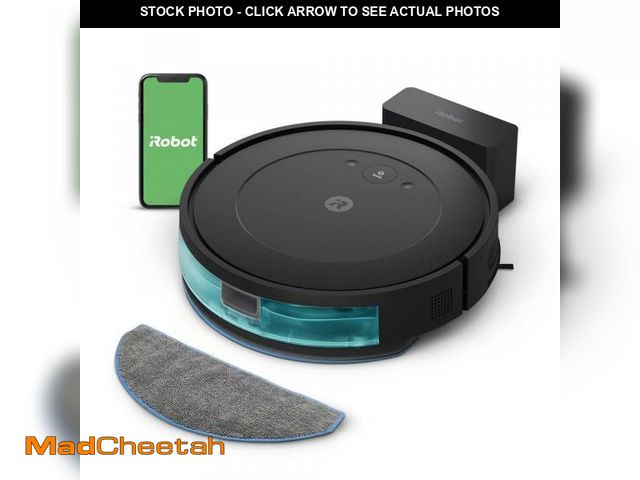 Lot 74-12464377 - iRobot Roomba Combo Essential 13 in. Robotic Vacuum with Smart Navigation in Black - UNUSED