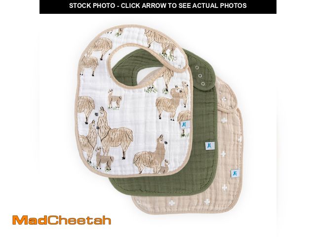 Lot 74-13571532 - (MISSING ONE ) Little Unicorn Muslin Baby Bibs | Adjustable as Baby Grows | Soft Absorbent Muslin Fa...