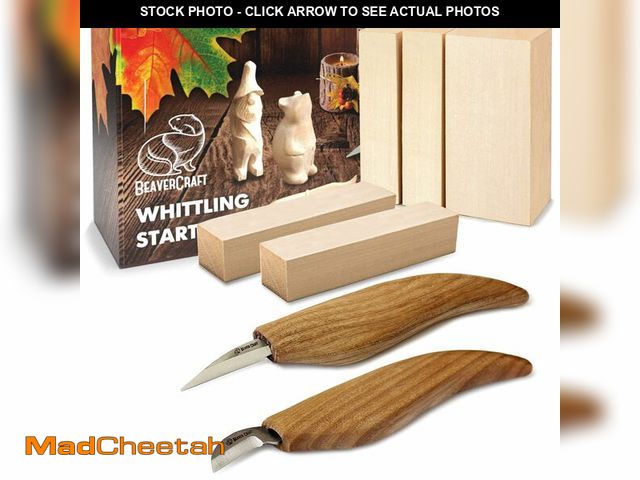 Lot 74-12969799 - BeaverCraft Wood Carving Kit for Kids, Beginners S16 Ã¢â¬â Whittling Knives Sloyd, Chip Wood Carv...