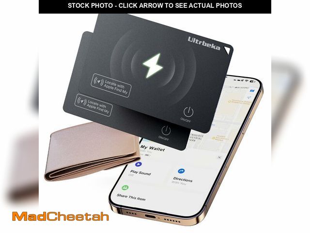 Lot 74-14273488 - Ultrbeka Wallet Tracker Slim Card Tracker, 0.094in Rechargeable Bluetooth Tracker for Wallets, Passp...
