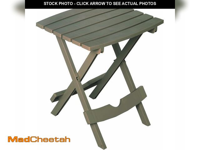 Lot 74-12543823 - Adams Quik-Fold Side Table - Gray - UNUSED