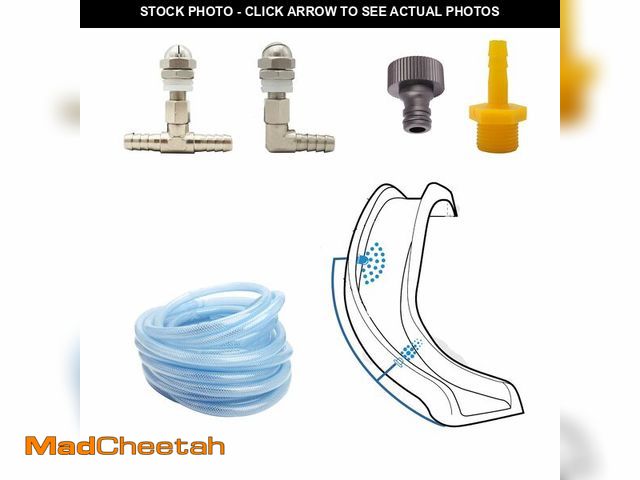 Lot 74-14212535 - Pool Slide Spray Kit, Swimming Pool Slide Replacement Parts, Durable Stainless Steel Pool Spray Nozz...