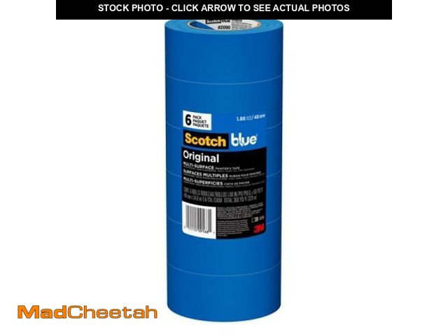Lot 74-12143199 - *SEE DETAILS* ScotchBlue 6-Pack 1.88" Original Painter's Tape *SEE DETAILS*  - UNUSED