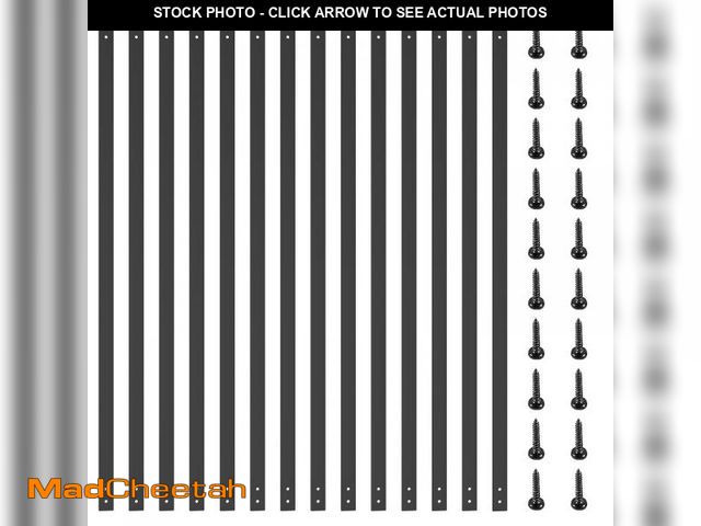 Lot 74-12541165 - EEURAO 51 Pack Deck Balusters, 32.25"X1" Stair Railing, Heavy Duty Cast Iron Deck Railing, Flat Stra...