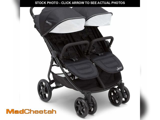 Lot 74-13733809 - Jeep Destination Ultralight Side x Side Double Stroller, Midnight - UNUSED