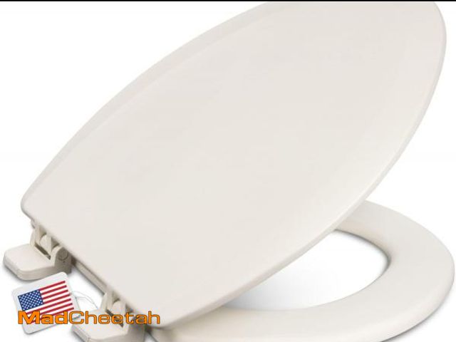 Lot 74-12136848 - Centoco Elongated Wooden Toilet Seat, Residential, Closed Front with Cover, Made in the USA, DSAMAZ9...