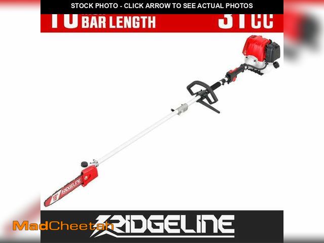 Lot 74-14345353 - RIDGELINE 10 in. 31cc 4-Stroke 2 in 1-Tree Pruning Gas Chainsaw and Pole Saw - USED