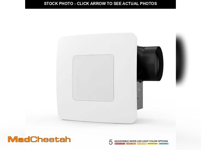 Lot 74-13069689 - ReVent 50 CFM Ceiling/Wall Mount Easy Roomside Installation Bathroom/Bath Exhaust Fan with 5 Level L...