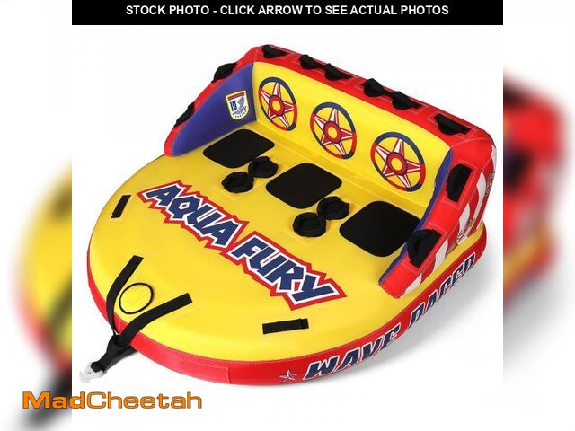 Lot 74-12494354 - MewVeer Towable Tubes for Boating, 1-3 Riders Boat Tube for Tubing, Towables Boats Inflable Tube, To...
