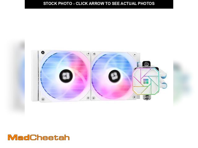 Lot 74-12314025 - Thermalright Aqua Elite 240 White V3 Liquid CPU Cooler, 240 Cooling Row Size, 2 x 120mm PWM Fans, S-...