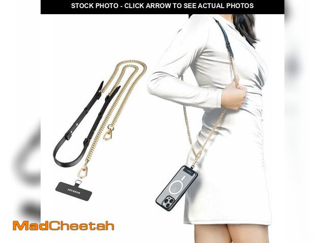 Lot 74-14261786 - MAGEASY Phone Chain Lanyard Crossbody with Tether Tab &amp; Attachment Clip, Rust-Proof Metal &amp; ...