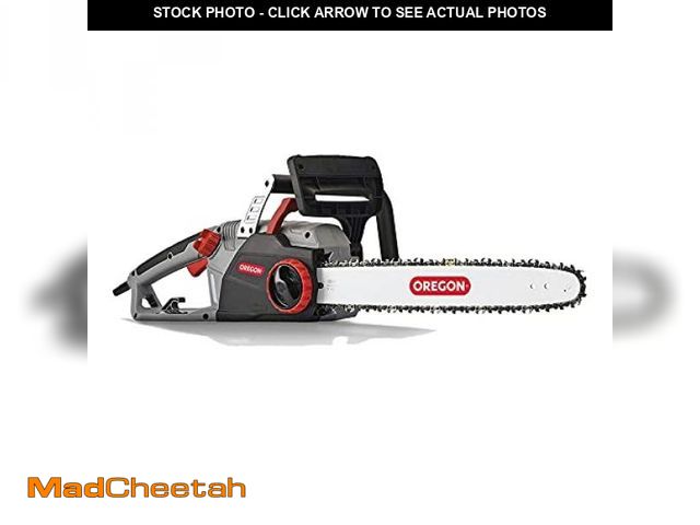 Lot 74-12398225 - Oregon 15 Amp Powerful Self-Sharpening Corded Electric Chainsaw with 18-Inch (45cm) Guide Bar, Low K...