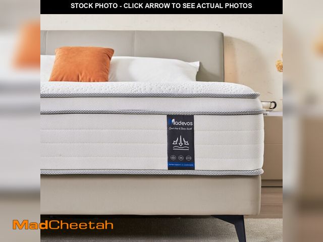 Lot 74-12569333 - (SMALL RIPS ) Madevos Full Size Mattress, 12 Inch Hybrid Mattress in a Box, Memory Foam and Individu...