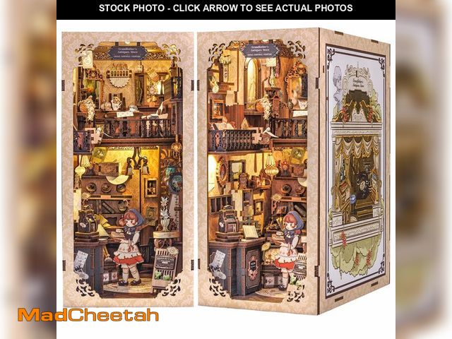 Lot 74-13624997 - Fsolis Book Nook Kit, DIY Miniature Dollhouse Kit for Adults Bookshelf Decor Birthday for Women Teen...