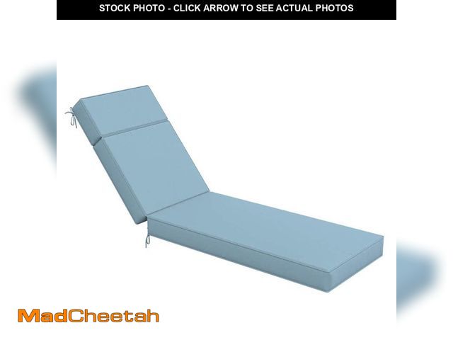 Lot 74-12746848 - WNP 71 in. x 21 in. x 4 in. Premium Waterproof Chaise Lounge Cushion, All-Weather Replacement for Ou...