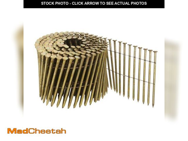 Lot 74-12789882 - (MISSING ONE ROLL) DEWALT 3-1/4 in. x 0.120 in. Galvanized Metal Coil Nails 2700 per Box - UNUSED