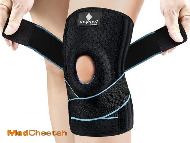 Lot 74-11554171 - NEENCA Knee Brace for Knee Pain, Adjustable Knee Support with Patella Gel Pad &amp; Side Spring Stab...